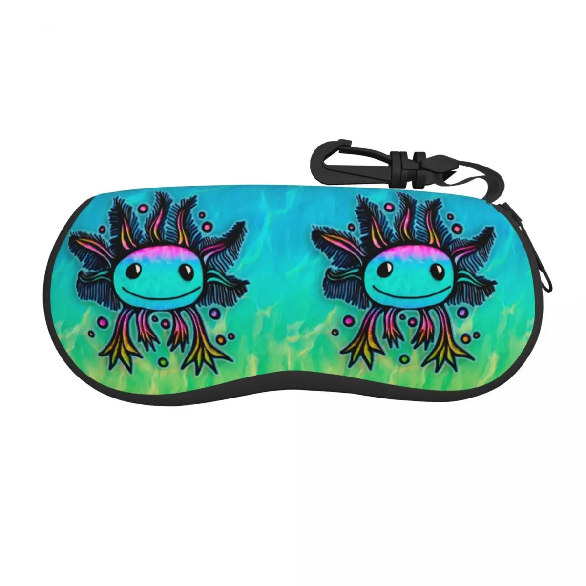 

Kawaii Exotic Axolotl Shell Eyeglasses Case Women Men Cute Salamander Animal Glasses Case Sunglasses Box Pouch