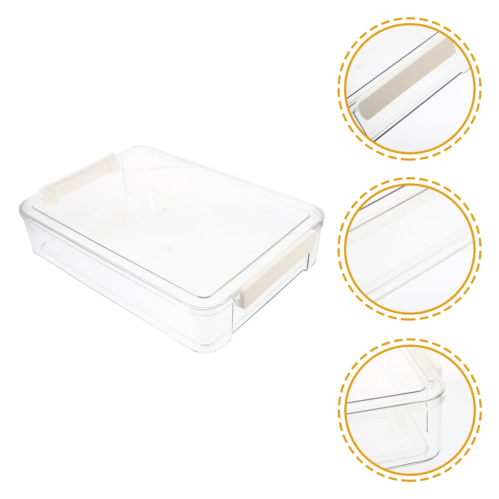 

Postcard Clear Plastic Container Lid Case Containers Document Organizer Storage Lids Bins Craft Organizing Totes