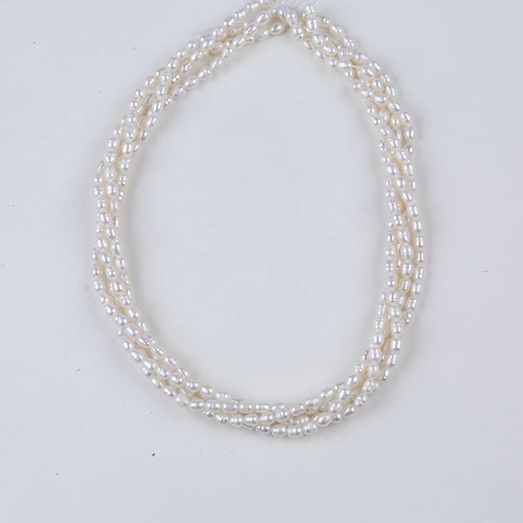 Лучшая цена 4-5 мм пресноводный натуральный жемчуг в форме белого риса распродажа
