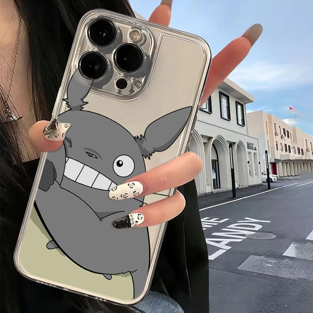 Cute cartoon Clear Case For Samsung A73 A72 A71 A55 A52 A51 A50 A35 A33 A32 A31 A30 A24 A23 A22 A13 A12 A05 5G T-T-Totoros Cover