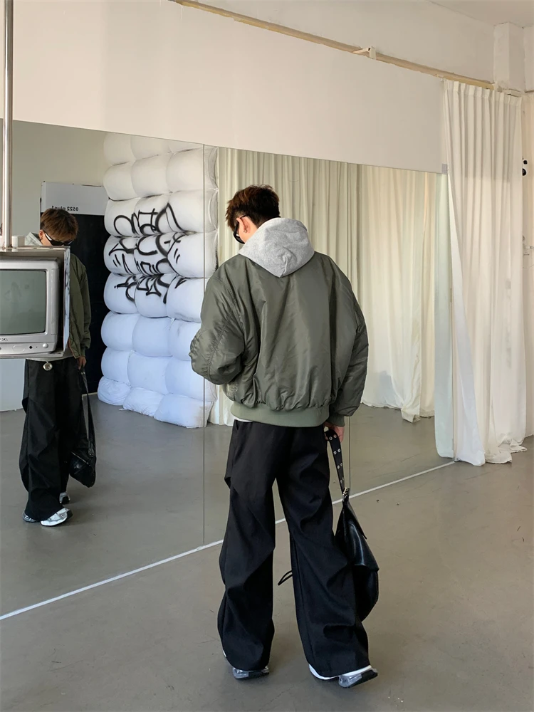 Chapter Американская винтажная осенне-зимняя куртка-бомбер Верхняя одежда для