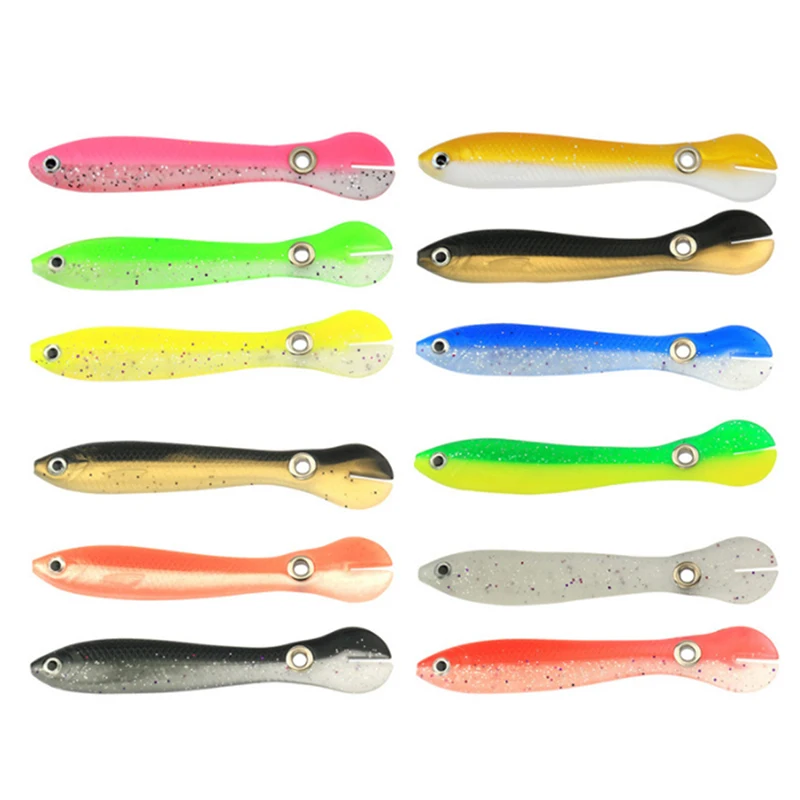 

1 Pc 10cm 6g Luya Soft Bait Bionic Loach Fishing Lures Artificial Crankbait T-Tail Soft Baits Bionic Bait Swimming Lures