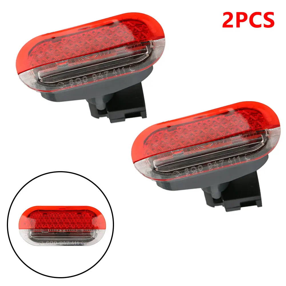 

2pcs Durable Door Panel Warning Light Interior Grey & Black Case 1J0947411 For Rabbit Conv./Golf Cabrio 1994-1996
