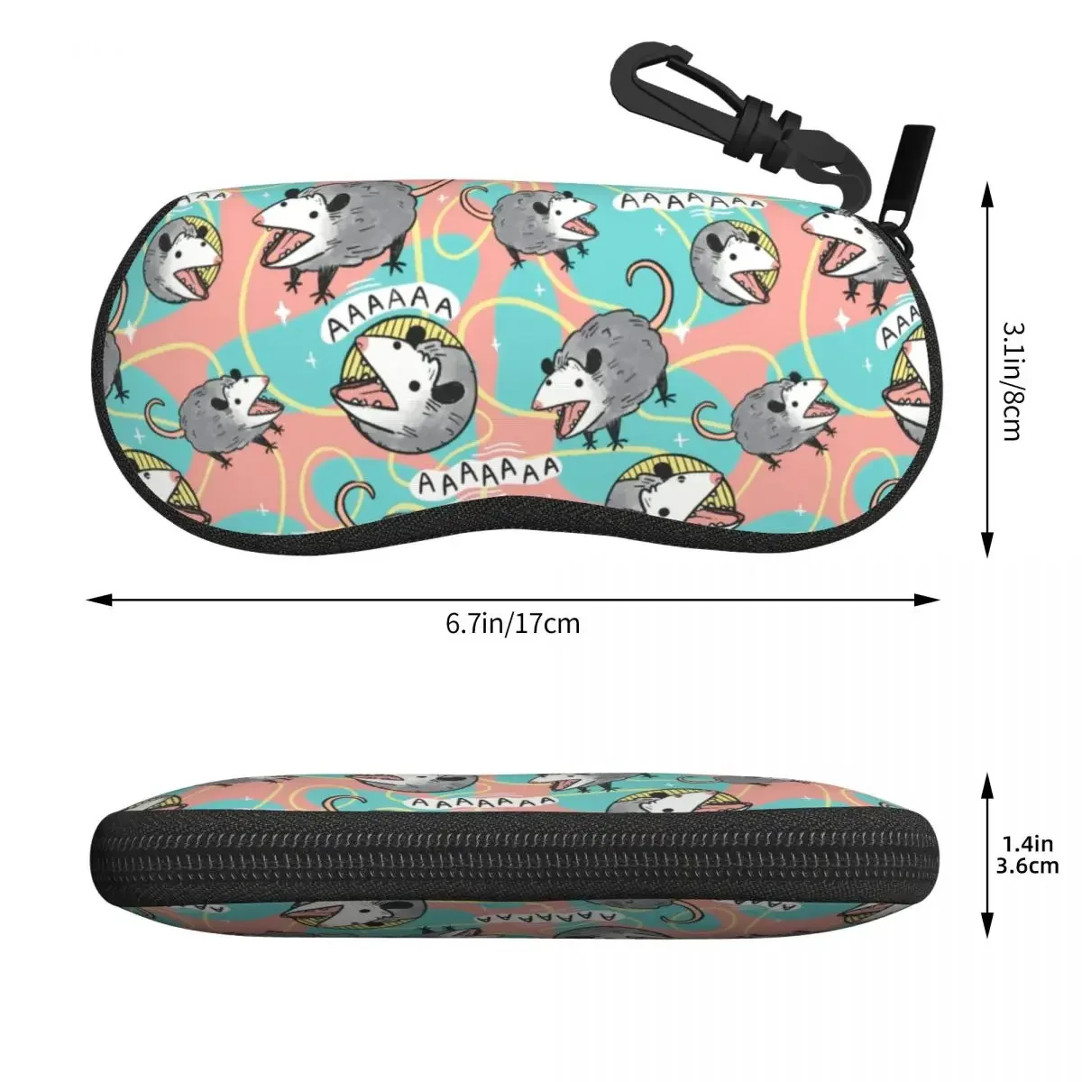 Opossum оформление интерьера портативный Чехол для очков с изображением животных