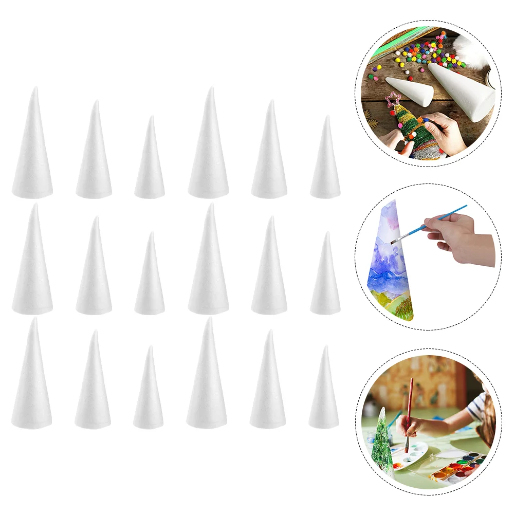 

Cone Styrofoam Cones Craft Tree Christmas Floral Crafts Shapewhite Shapedflower Toys Artbulktrees Polystyrene Drawingparty Decor