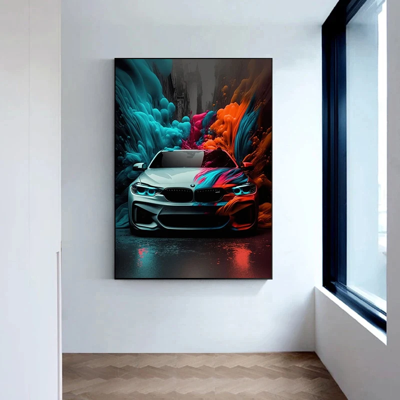 Современный стиль классический красочный распылитель холст без рамы для дома