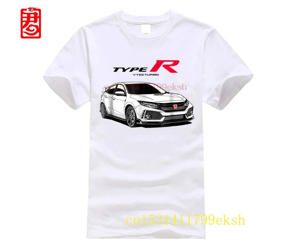 

Мужская брендовая футболка оверсайз, футболка Civic Type R Fk8
