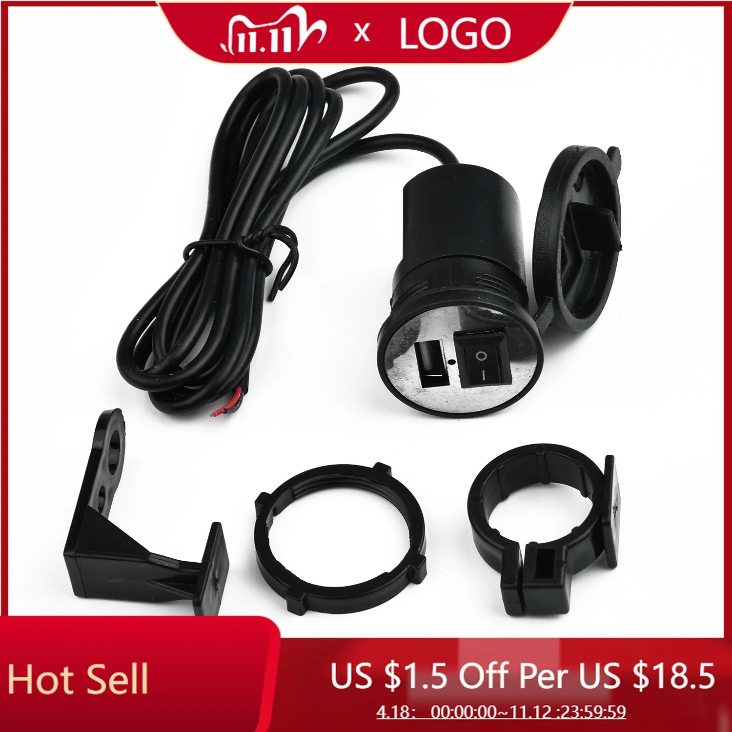 

USB-зарядное устройство для мотоцикла, 5 В, а, 12 В/24 В