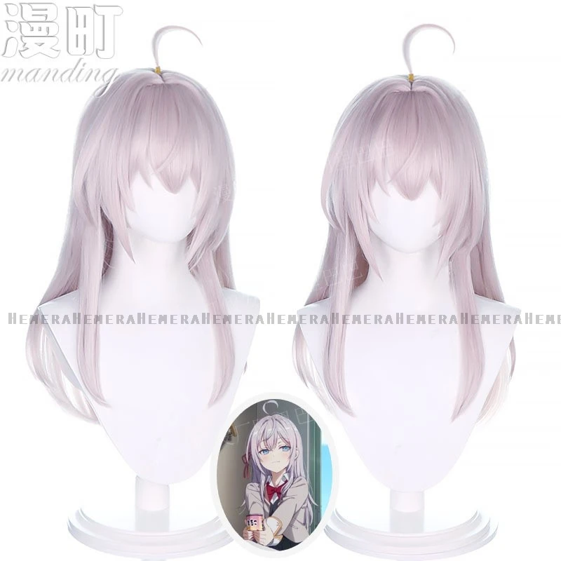 Аниме Alya Sometimes Hides Her Feelings in Russian Косплей Светло-фиолетовый парик 55 см Alisa Mikhlovna Kujō