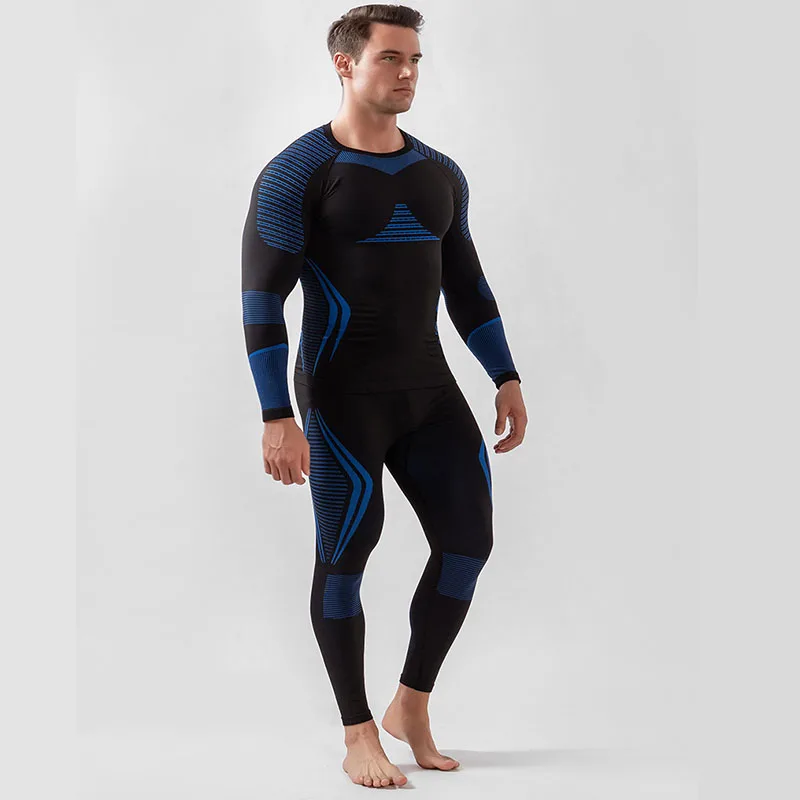 Зимние мужские комплекты лыжного термобелья мужской быстросохнущий