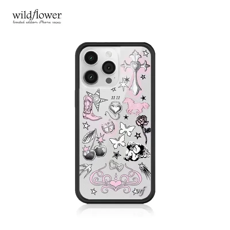 Модный чехол Nessa Barrett Wildflower для iPhone 11 12 13 14 15 16 17 Pro Max Plus с принтом певицы WF в туфлях на высоком каблуке и крестом ﻿ ﻿ ﻿ ﻿ ﻿ ﻿ ﻿ (art.: 3920da3fdccef) - 3920da3fdccef