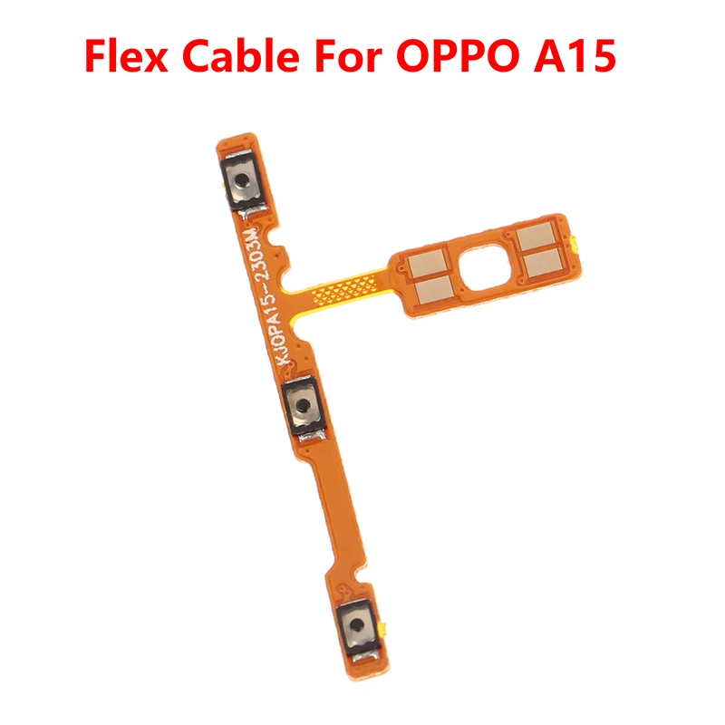 

1Pcs Power ON OFF Control Key Mute Switch Volume Button Flex Cable For OPPO A15 Replace Accessories