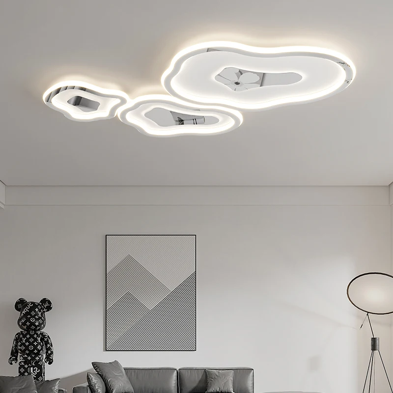 

Современный светодиодный потолочный светильник, простой квадратный круглый комнатный осветительный прибор для гостиной, спальни, столовой
