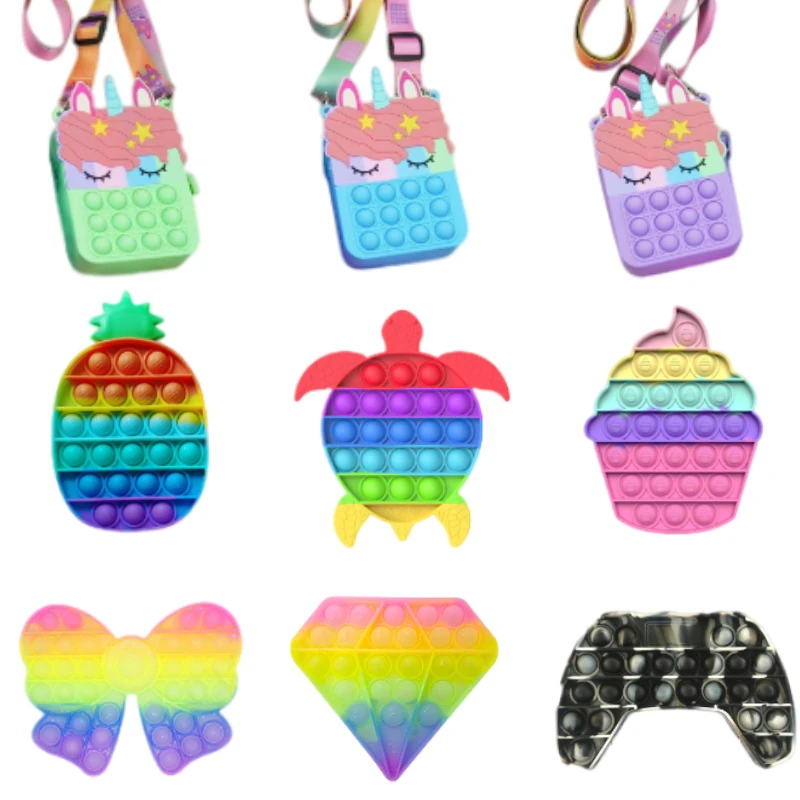 

Радужные игрушки-антистресс для детей, игрушки-антистресс, антистресс, сжимаемые игрушки