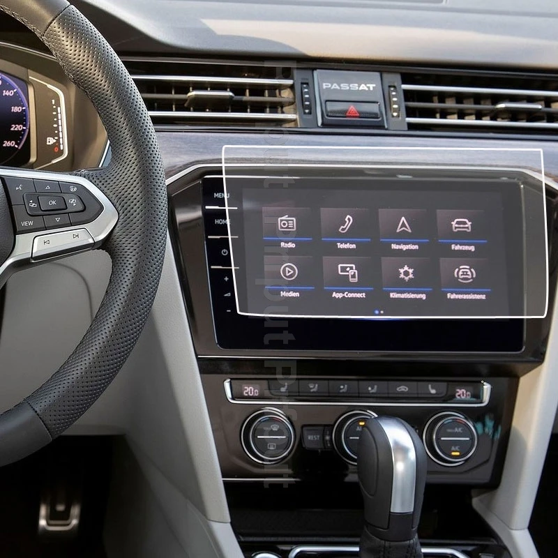 

Автомобильная навигация, закаленное стекло, ЖК-экран, защитная пленка, наклейка на приборную панель, защита для Volkswagen Passat 2018 2019 2020, аксессуары