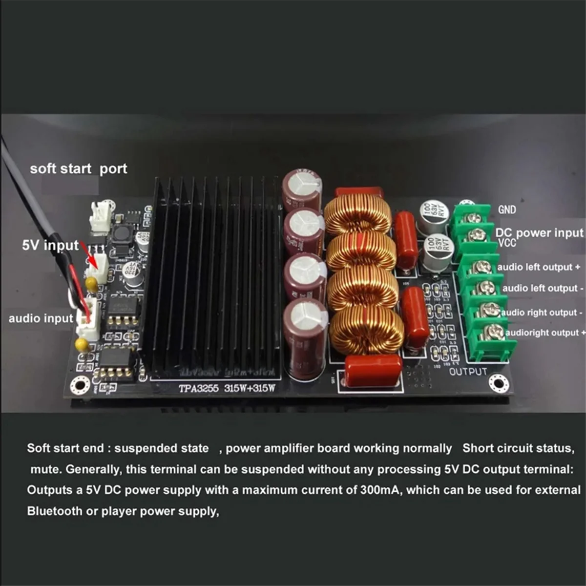 Новая модернизированная плата HiFi-усилителя высокой мощности TPA3255 SAMP-100 2X300 Вт 600