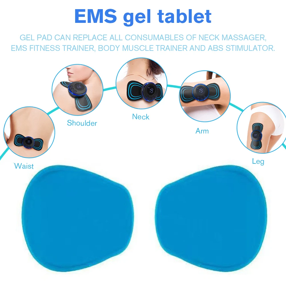 

1Pair/2pcs Abdominal Muscle Patch Replacement Silicon Gel Exerciser Patch Safe Comfortable Harmless EMS Neck Trainer Accessories