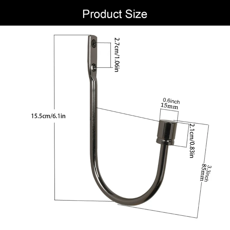 Элегантные металлические фиксаторы для штор 2 шт. настенные подхваты оконной
