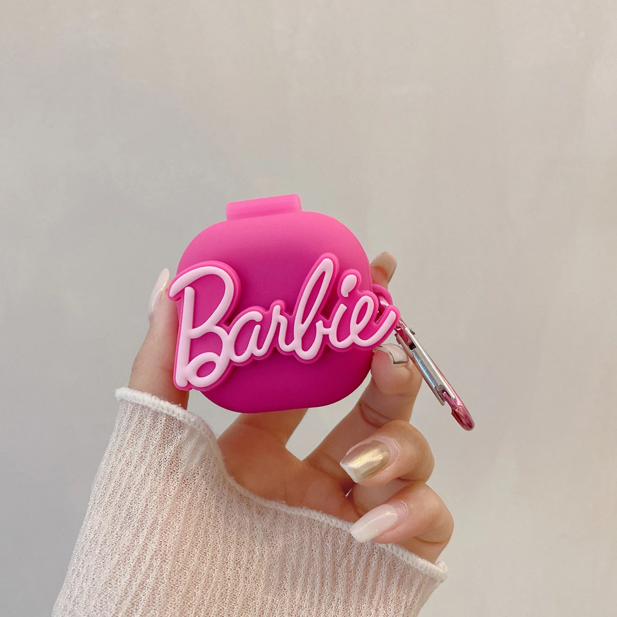 Силиконовый чехол с бантом Барби для Samsung Galaxy Buds Live 2 Pro FE