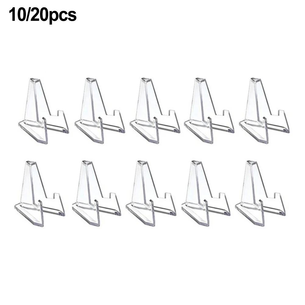 

10/20pcs Acrylic Stand 58mm Coins Card Holders Display Holder Photos Business Cards Small Artwork Protector Holder Storage Racks