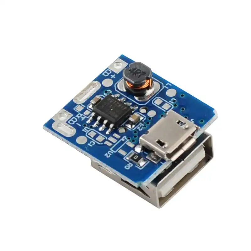 RCmall 50Pcs 5V Boost Step Up Power Module Lithium LiPo Battery Charging Protection Board LED Display USB for DIY 134N3P Program