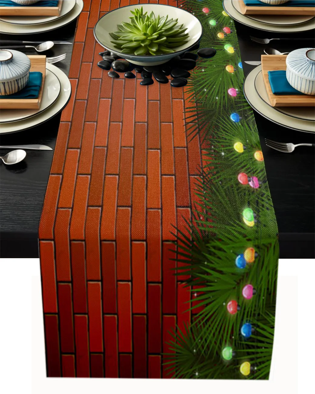 

Christmas Wall Fir Tree Tablecloth Table Runner Decoration Home Decor Dinner Table Decoration Table Decor
