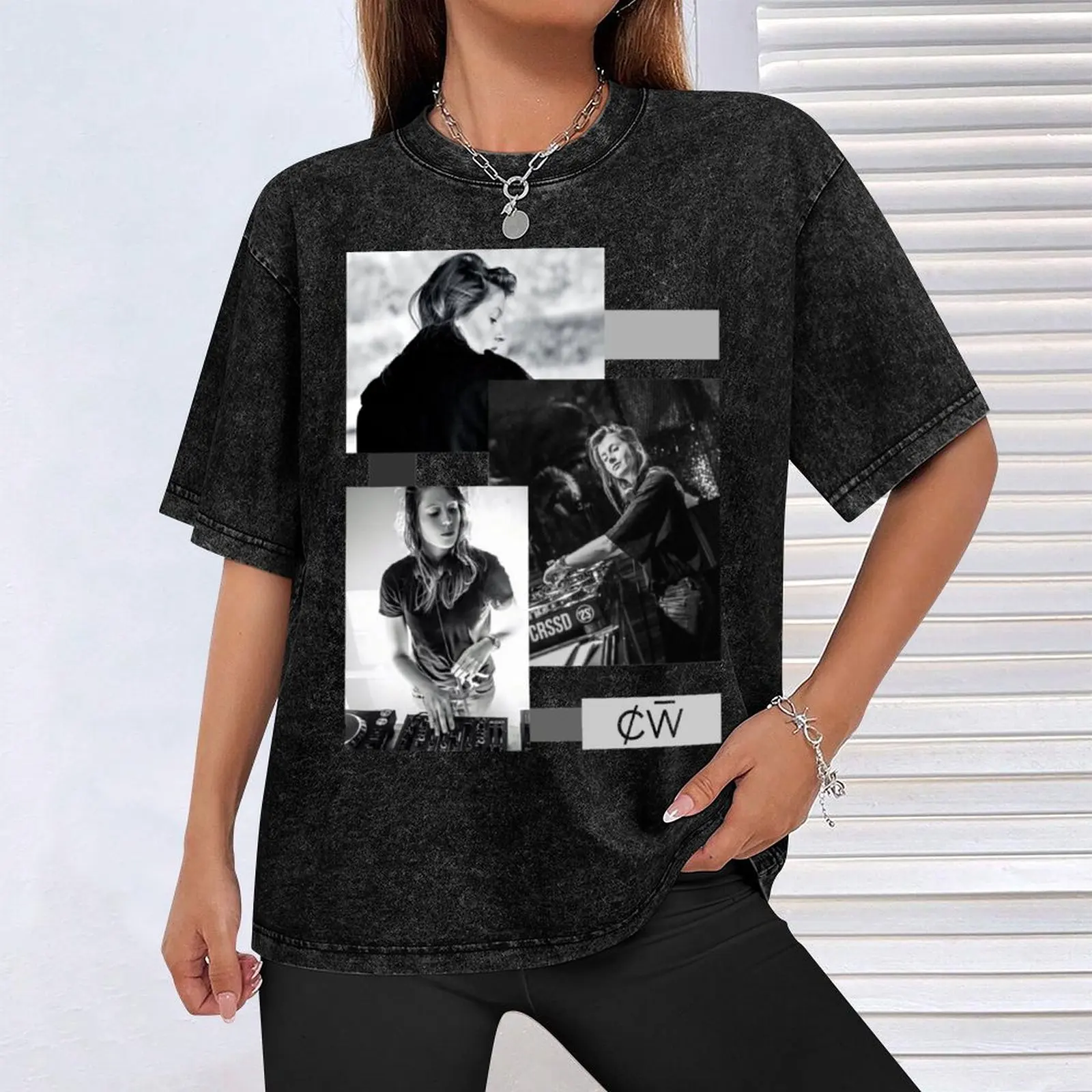 Charlotte de Witte черная футболка из хлопка