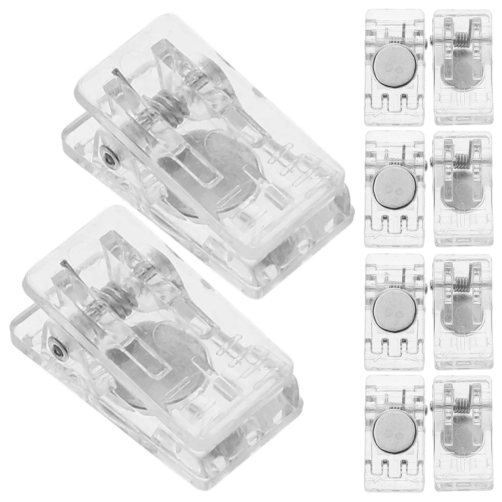 10 шт. держатель для бейджа настенные зажимы именные пружинные односторонние