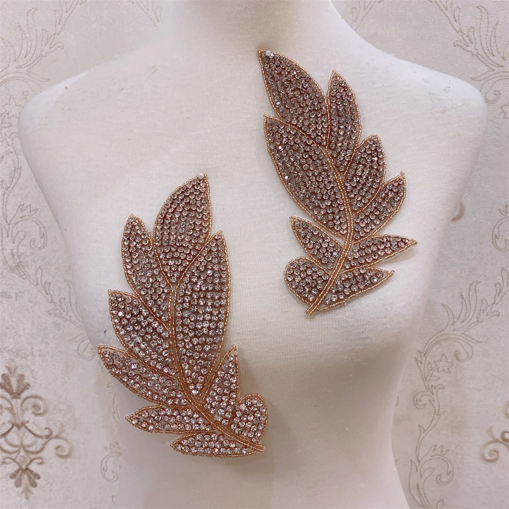 

DIY leaf iron on patches for clothes Iron On Motif Applique Patch for wedding dress