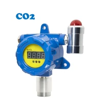 fixed co2 gas detector carbon dioxide monitor with range 0 to 5vol