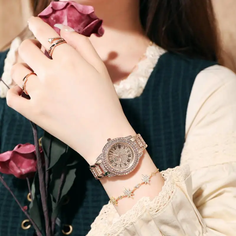 Лидер продаж женские часы лучшие брендовые из розового золота для женщин