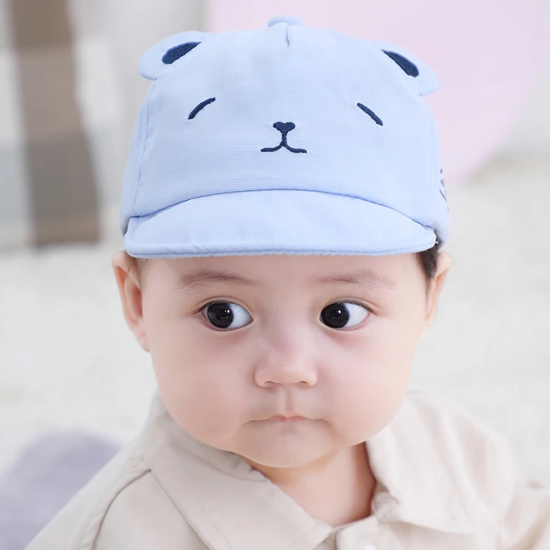 Бейсболка детская с мультяшным принтом животных мягкая хлопковая кепка