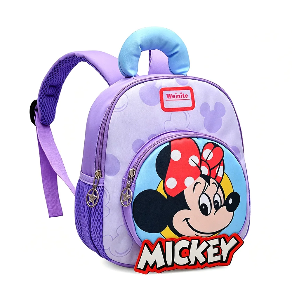 Фото Новый рюкзак Disney 2026, школьный рюкзак с изображением Минни, школьный рюкзак для детского сада, милый розовый рюкзак в подарок №4