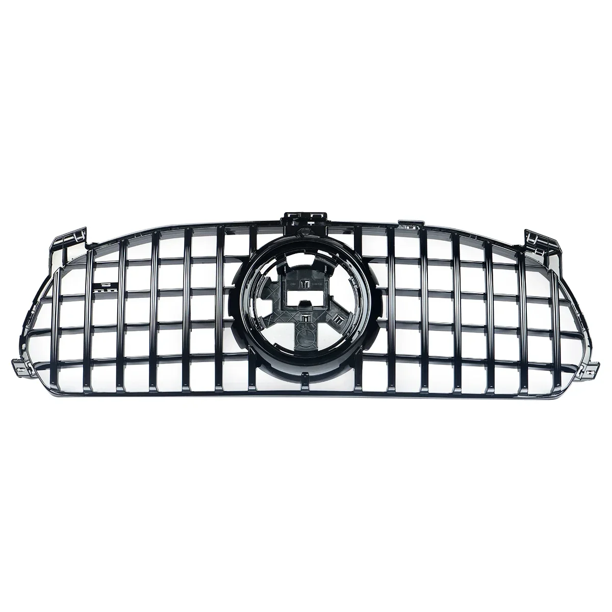 Глянцевый черный 2020 + W167 GLE 350 450 передний бампер спортивный гриль с сеткой