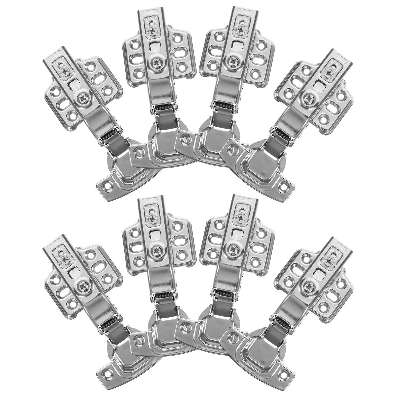 

12 Pcs Cupboard Hinges Kitchen Cabinets Self Closing Doors Screw Wardrobe Heavy Duty