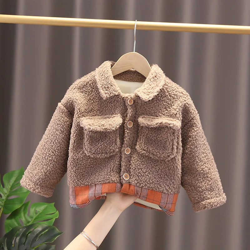 

New Winter Fashion Baby Girls Clothes Children Boys Sports Thicken Cotton Jacket Toddler Casual Costume Infant GZB160