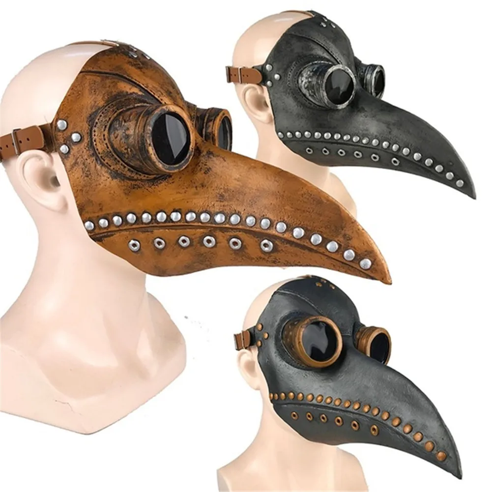 

1PCS Funny Bird Plague Doctor Mask Long Nose Beak Mask Retro Cosplay Masks Halloween Party Carnival Costume Props Accessories