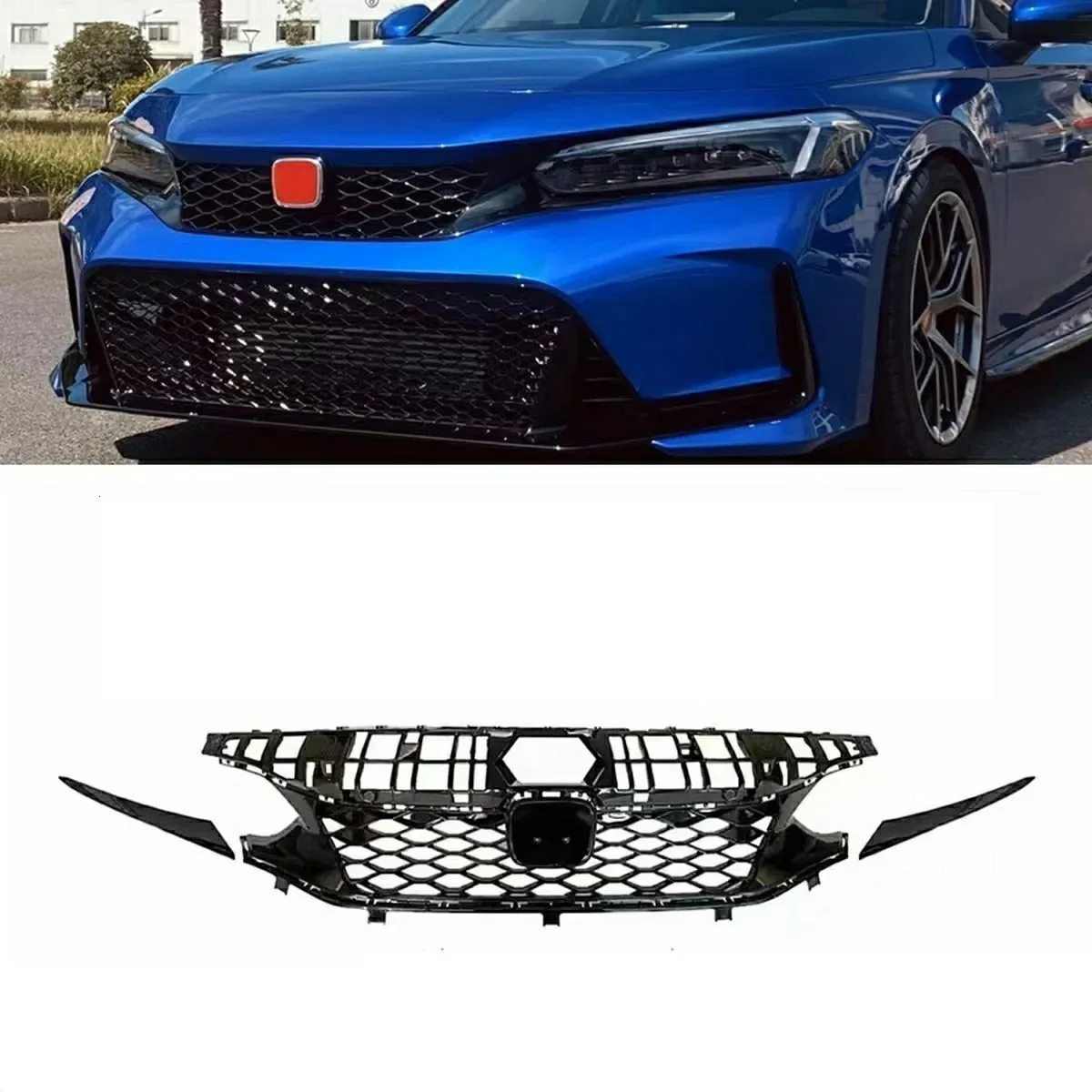

Front bumper grille ventilation network For Honda civic 11th 2022 upgrade