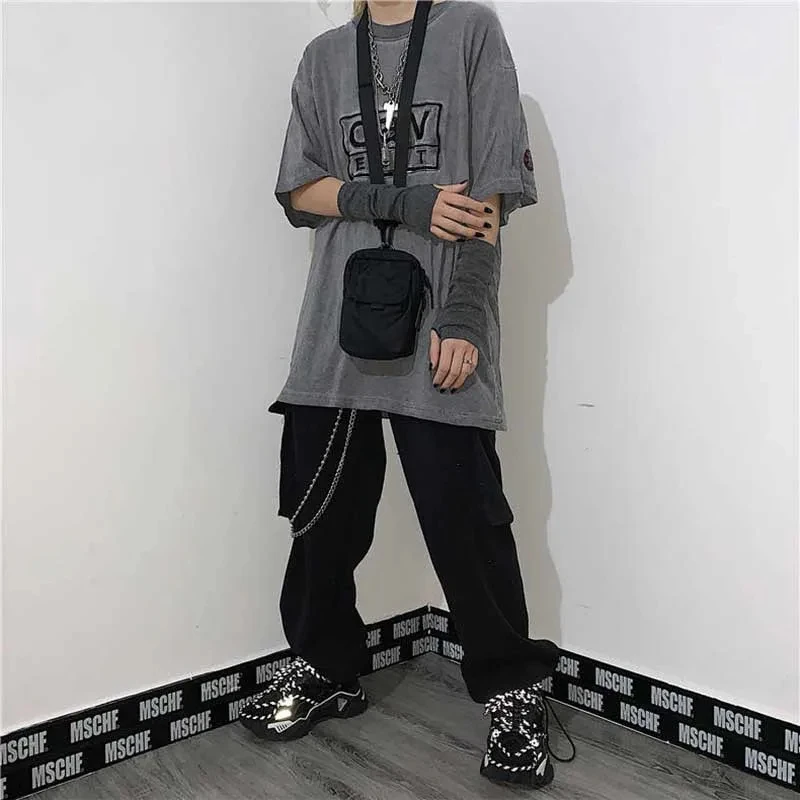 ZOCI хлопковая варежка в стиле панк без пальцев с длинным рукавом хип-хоп уличная