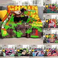 japanese anime jump chainsaw man 3d poster flannel blankets japanese manga anime harajuku horror awesome throw blanket for home