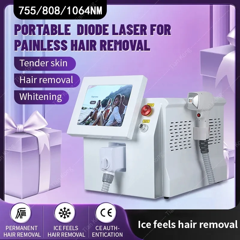 

2023 New Professional 3 Wavelength 755nm 808nm 1064nmdiode 808 hair removal machine