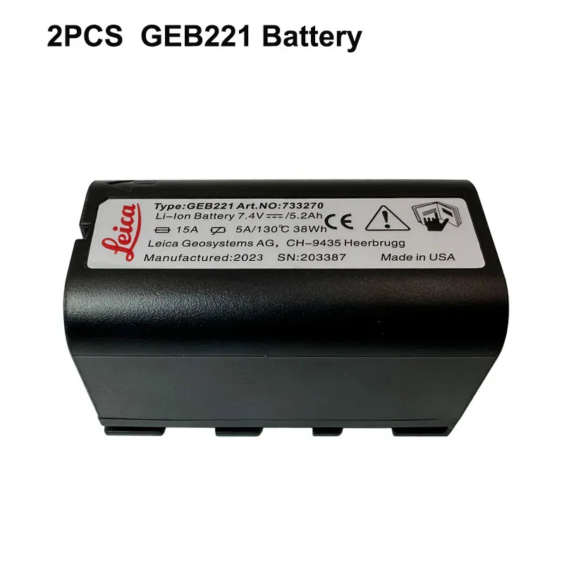 2 шт., литий-ионные аккумуляторы для Leica ATX1200 TS02 TS06 TS09 TPS1200