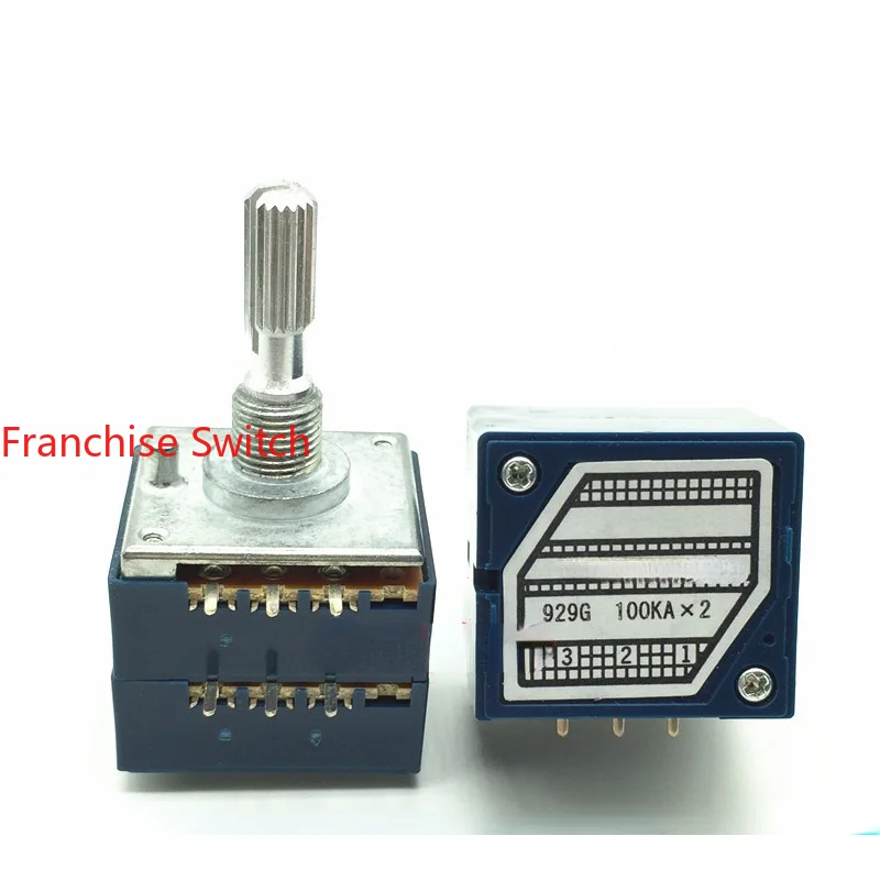 

Potentiometer RK27 Double Volume 50KA 100KA 25-axis Floral Axis.