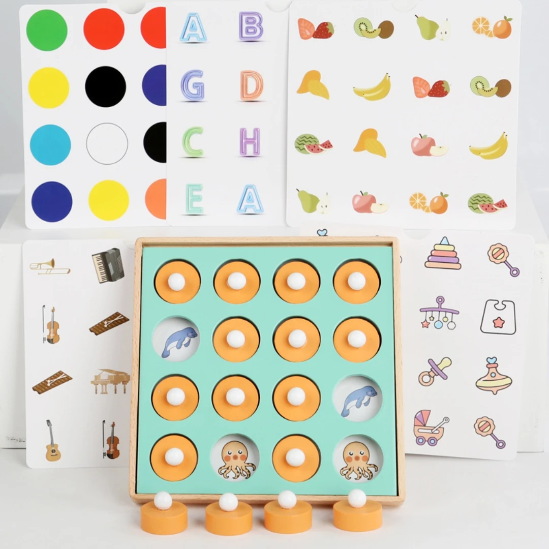 Деревянная игра в шахматы с памятью для родителей и детей развивающая игрушка