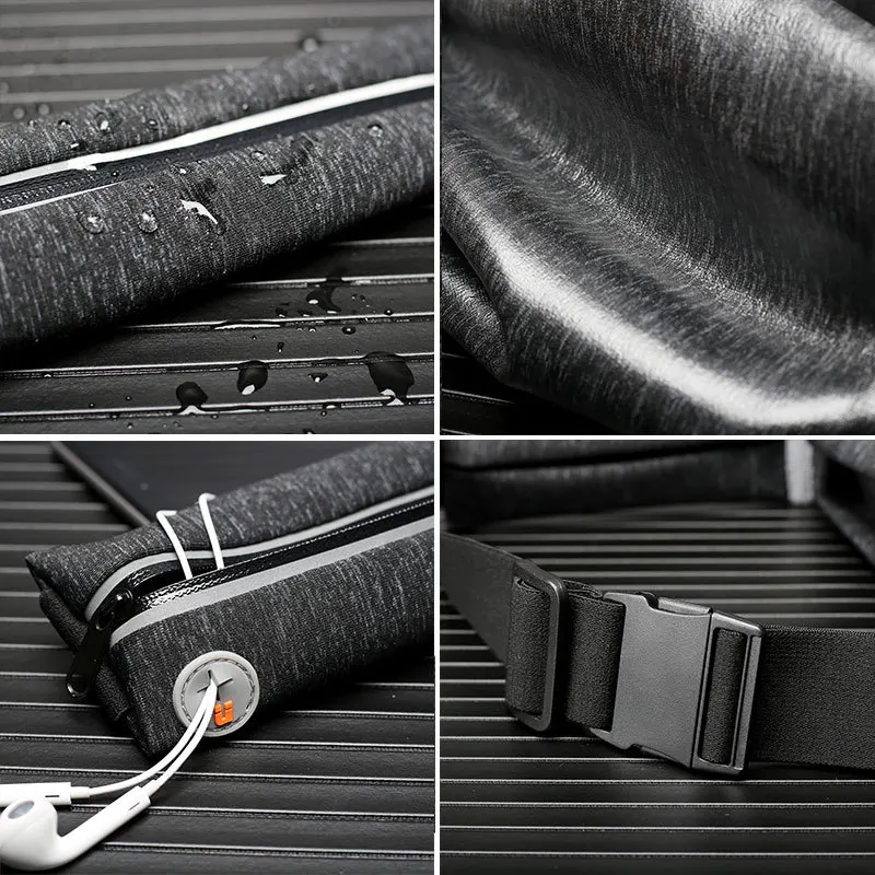 Outdoor sports pockets Invisible anti-theft mobile phone bag Mountaineering fitness waterproof running belt