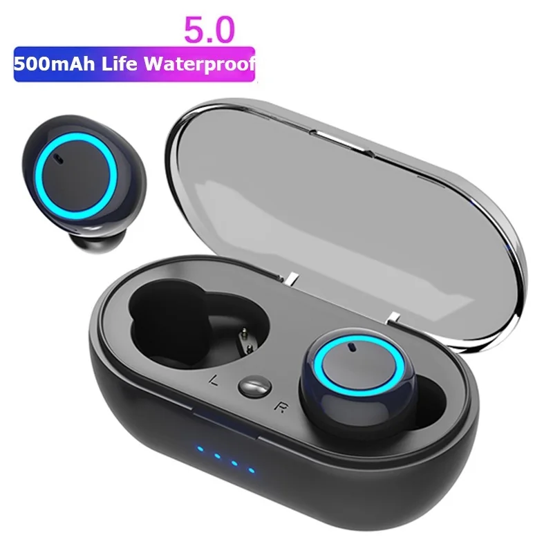 

Wireless Earphone Bluetooth 5.0 Headphones Touch Control 9D Stereo Headset with Mic Sport Earphones Bluetooth Earbuds