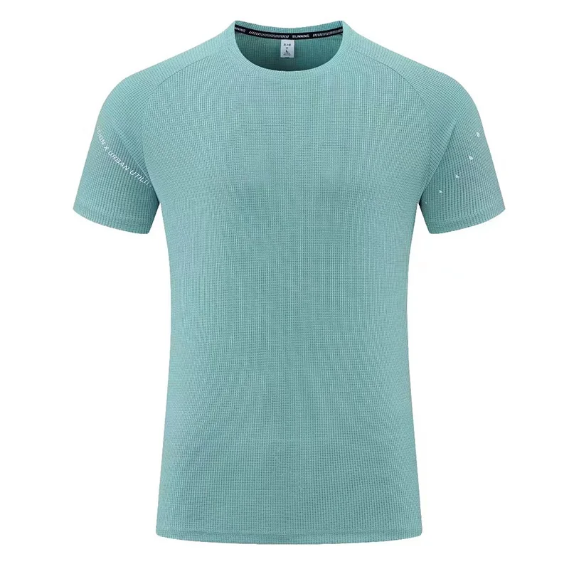 High Quality Man Running T Shirts Quick Dry Fitness Shirts Training Short Sleeve Clothes Gym Sports Shirts Tops