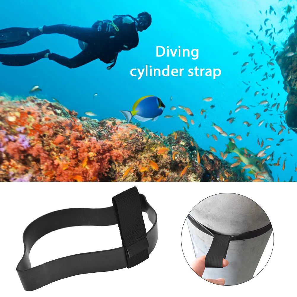 

Bottle Straps Diving Snorkeling Tank Cylinder Strap Bottle Hose Retainer Bands Rubber Side for Decompression Bottle Gas Bandages