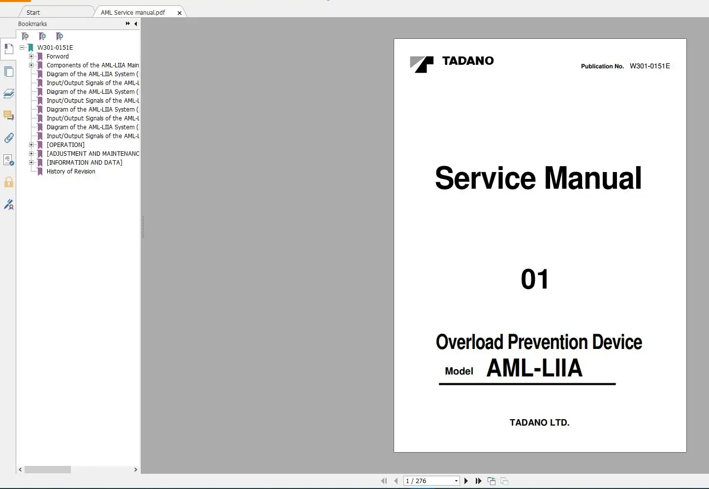 Мобильный кран Tadano и руководство по часам компонентов оператору обслуживанию DVD 8