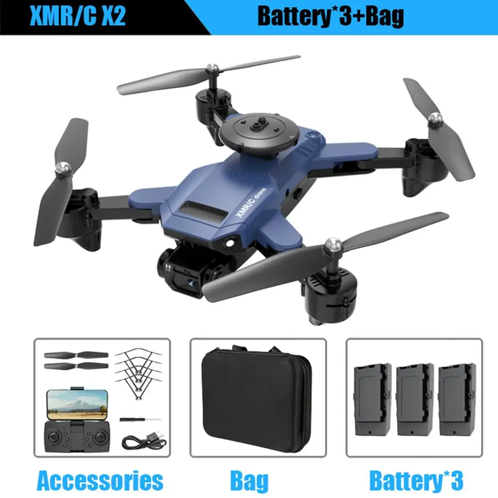 

Drone 4k Professional X2 Xmr/c With Camera Hd Drones Quadcopter Obstacle Avoidance Aerial Photography Remote Controlled Drone